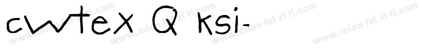 cwtex q ksi字体转换
